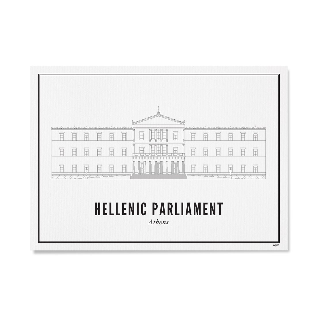 Affiches de Athènes - Parlement grec | WIJCK.